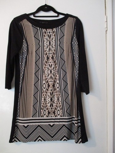 Tunic black with - m, &