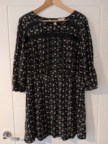 Indigo floral black - black, pretty