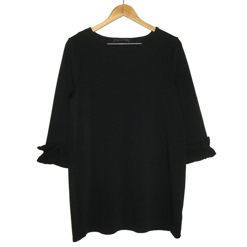 Tunic top cotton ruffle - top,