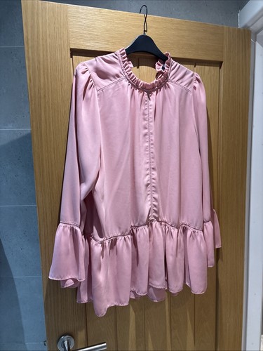 Women pink blouse top - m&s,