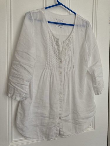Pure linen white - m&s,