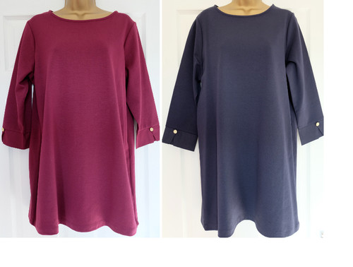 Cotton rich plum navy 3 - rich, plum/navy