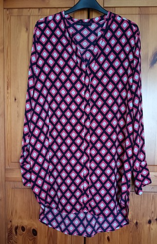 Red mix blouse tunic size - mix,