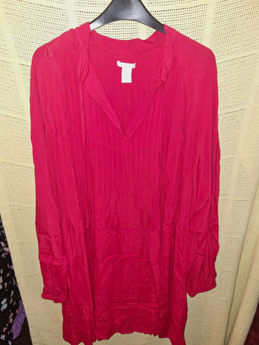 Women pink solid tunic - h&m,