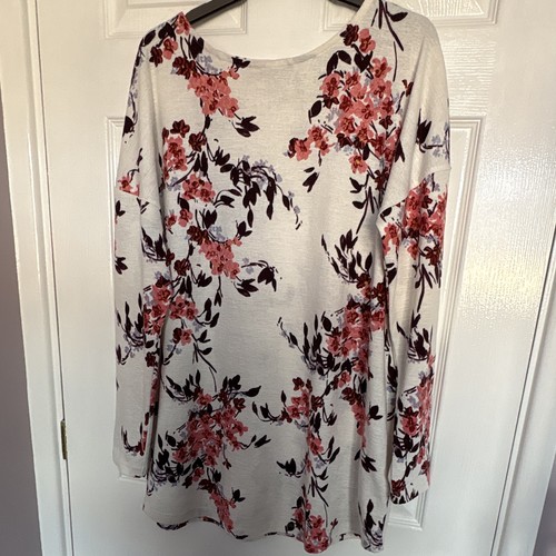 Women cream knit floral long - women's,